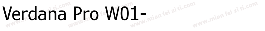 Verdana Pro W01字体转换